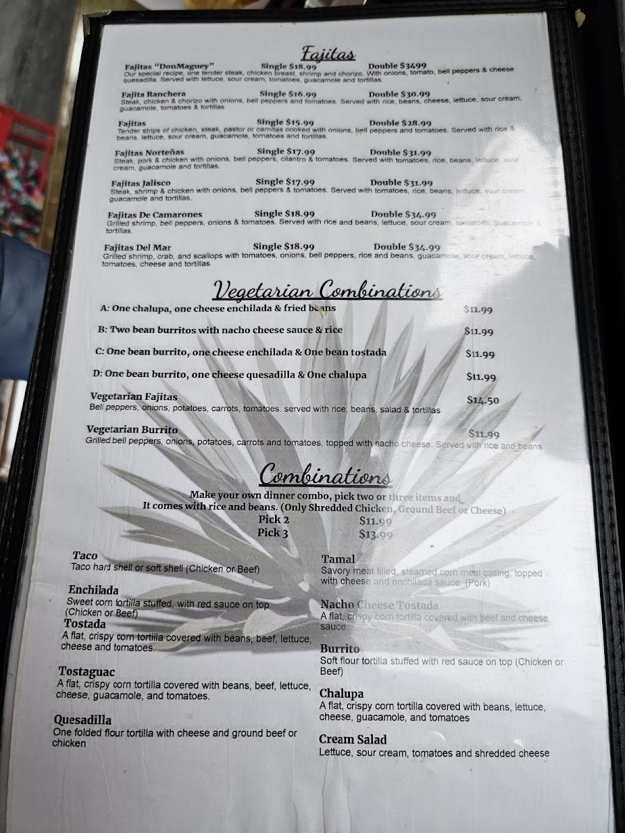 Don Maguey Mexican Restaurant Photo Menu 3