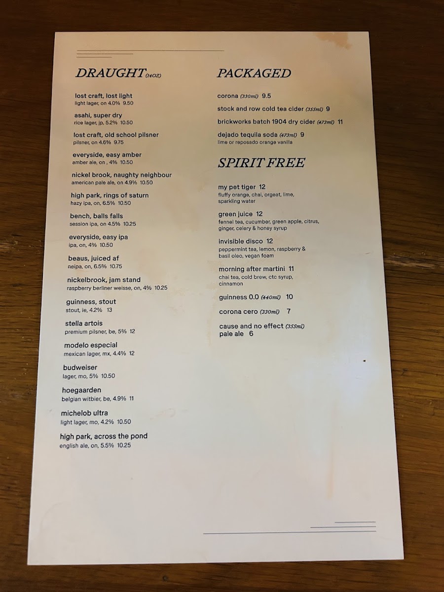 Walrus Pub & Beer Hall Photo Menu 1