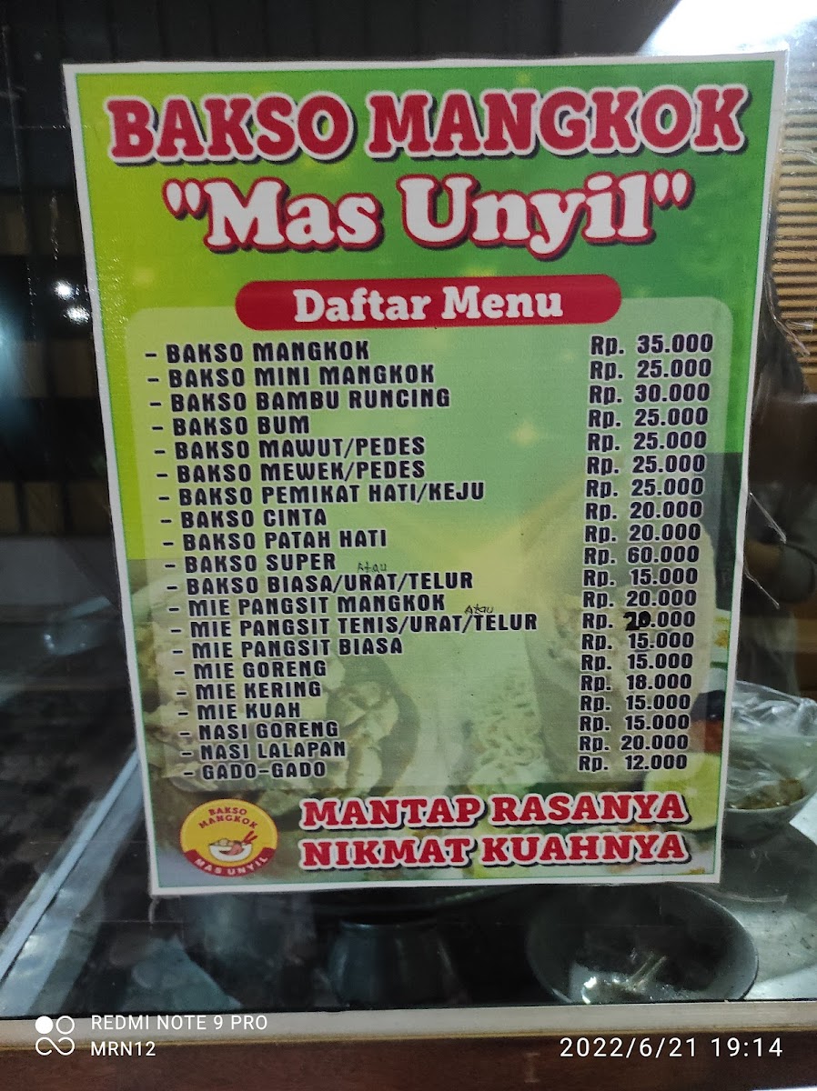 Bakso Mangkok Mas Unyil Photo Menu 1