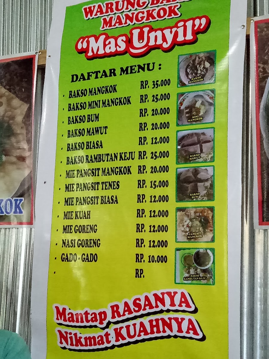 Bakso Mangkok Mas Unyil Photo Menu 2