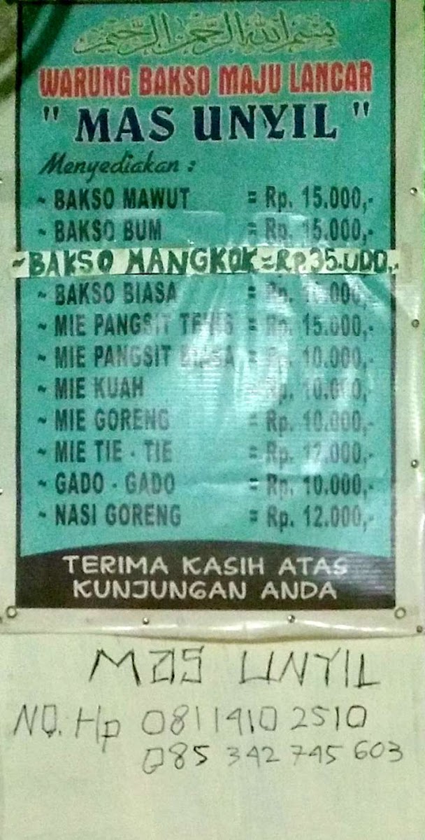Bakso Mangkok Mas Unyil Photo Menu 3