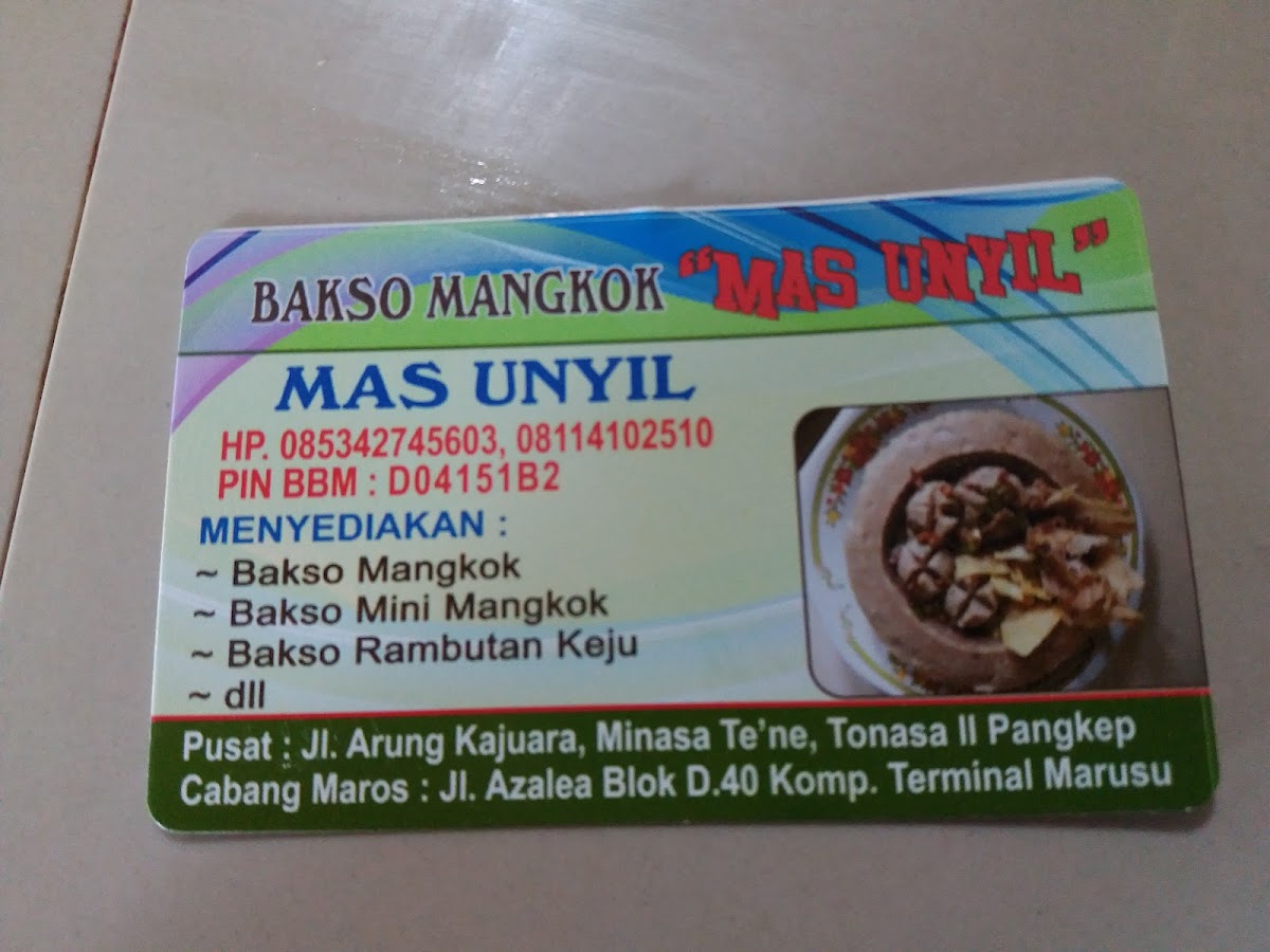 Bakso Mangkok Mas Unyil Photo Menu 7