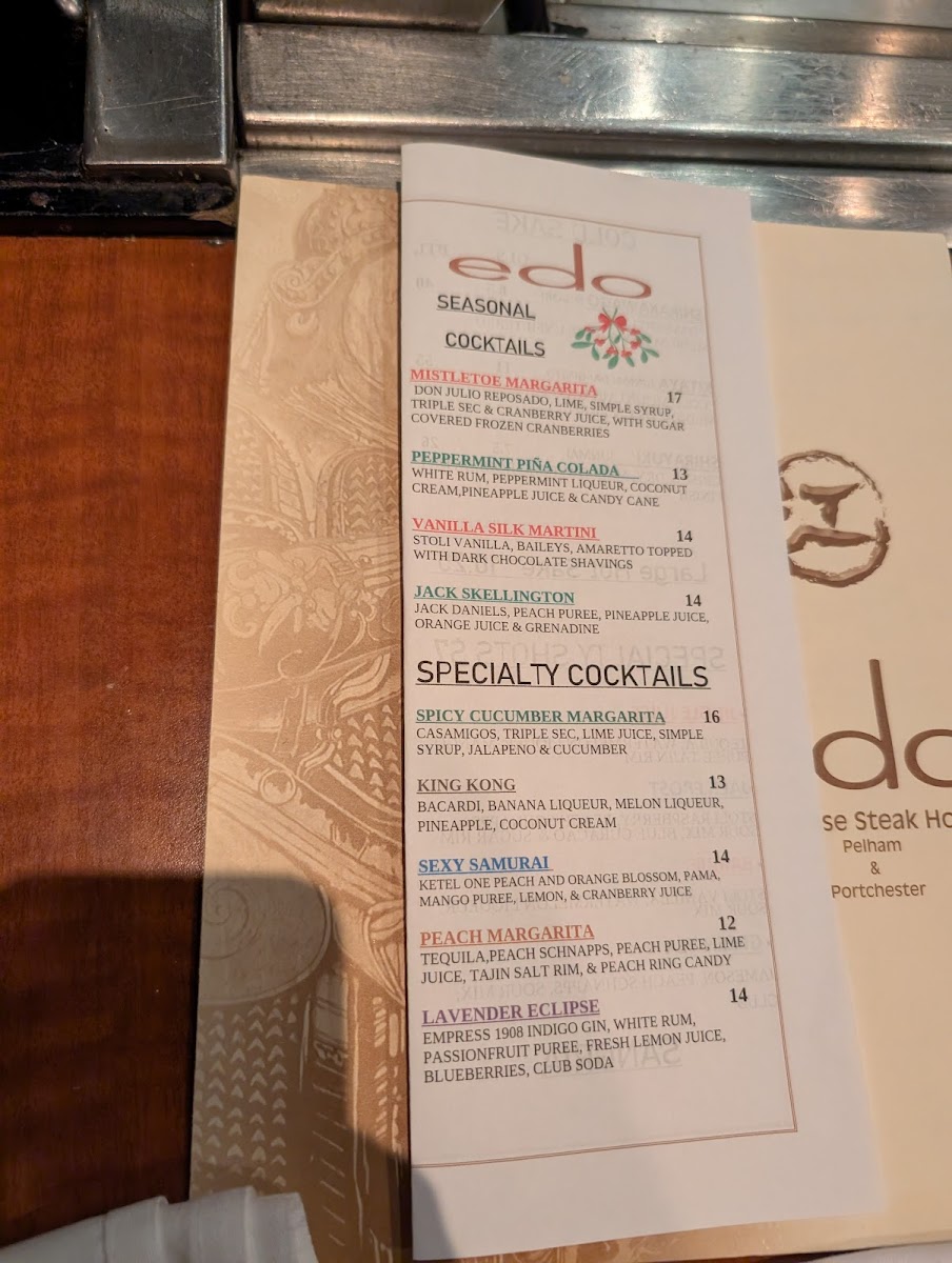 Edo Japanese Steak House Photo Menu 6