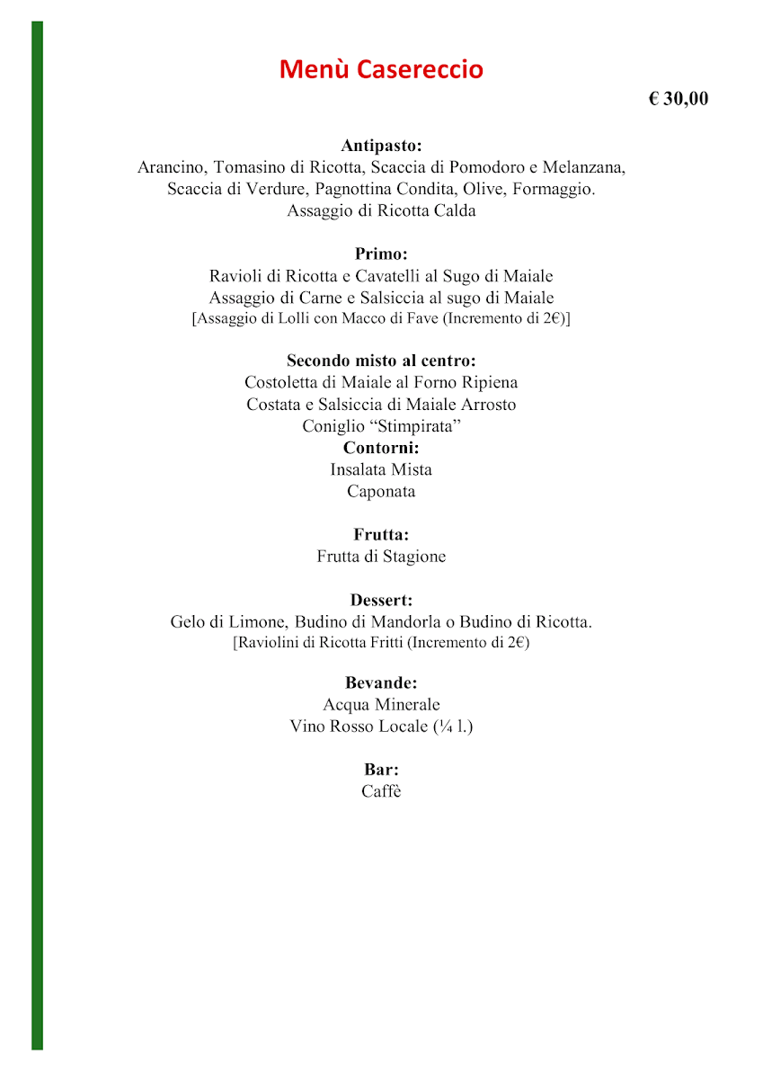 Trattoria Maria Fidone Photo Menu 1