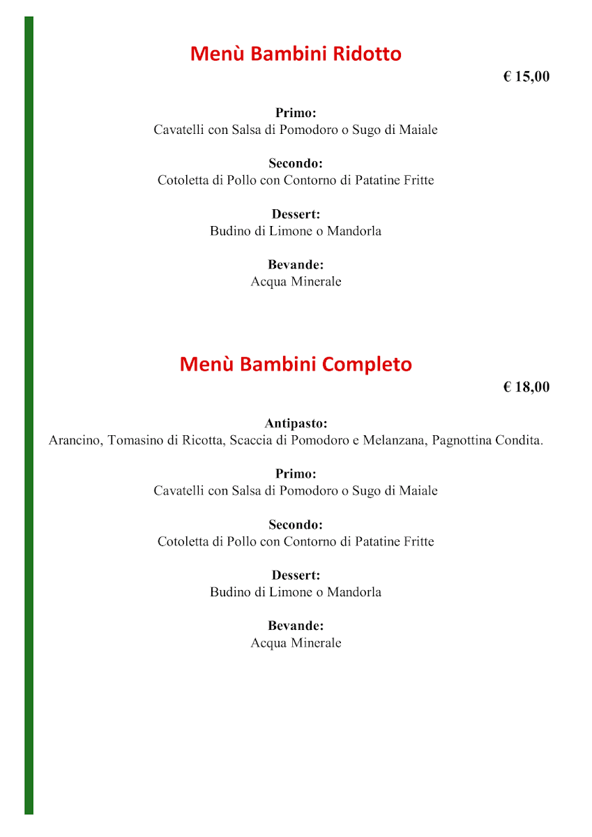 Trattoria Maria Fidone Photo Menu 3