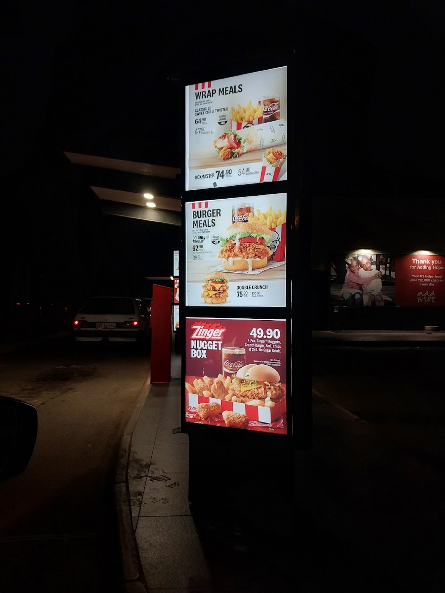 KFC Giyani Masingita Mall Photo Menu 1