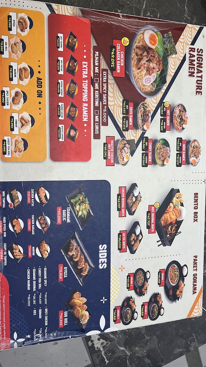 GOKANA Ramen & Teppan - Mall Indramayu Photo Menu 1