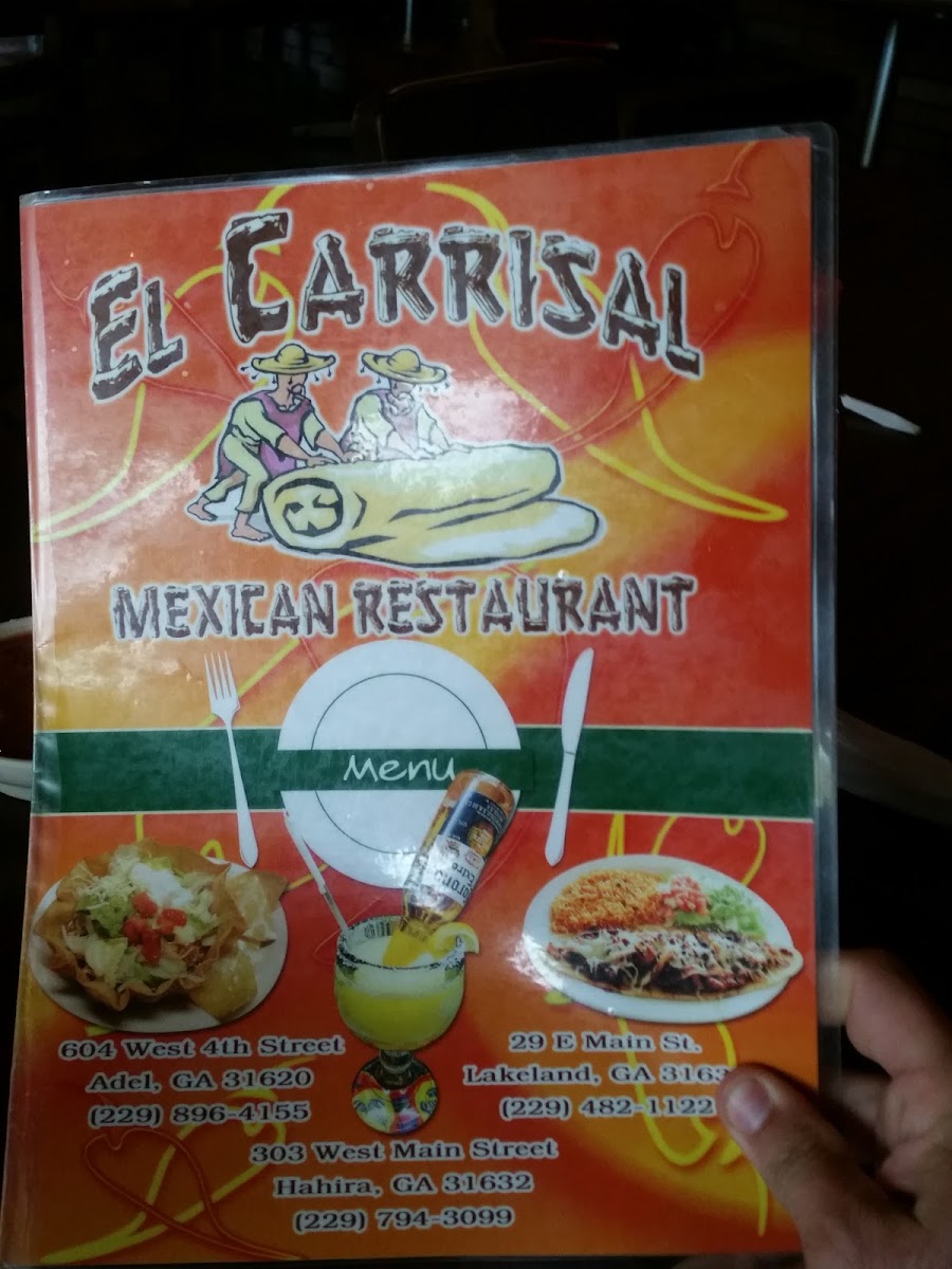 El Carrisal Mexican Restaurant Photo Menu 2