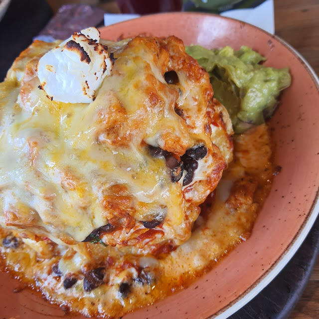 Nachos with Beans and Chicken