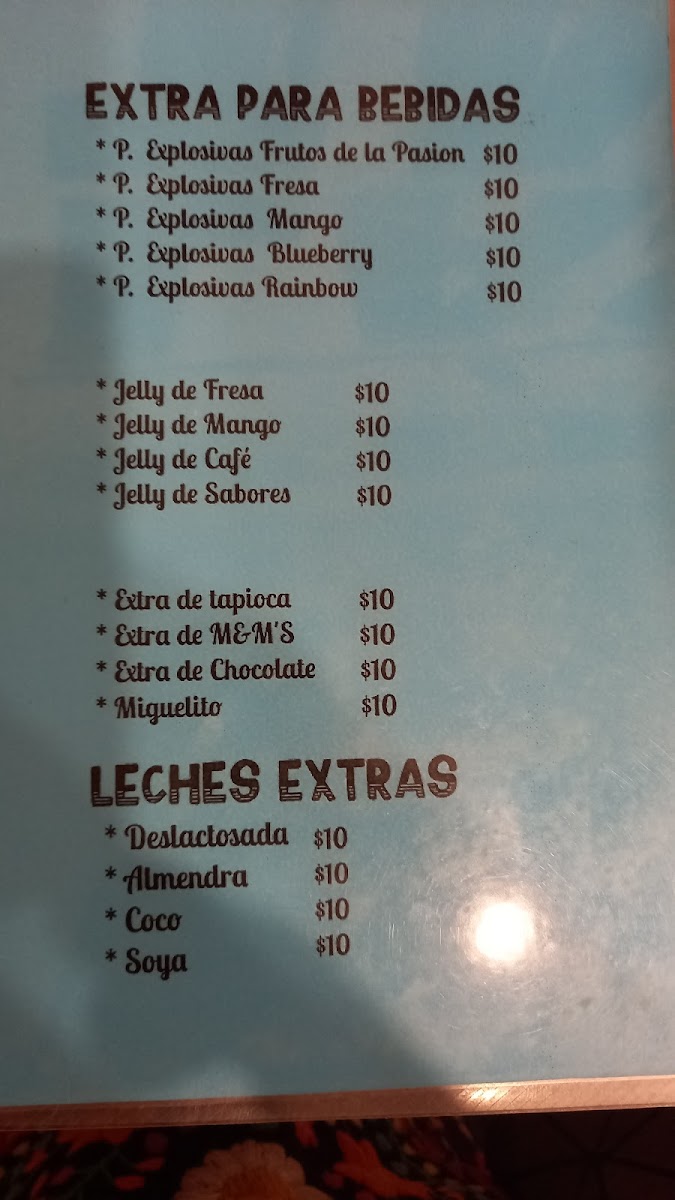 Las Tapiocas Photo Menu 4