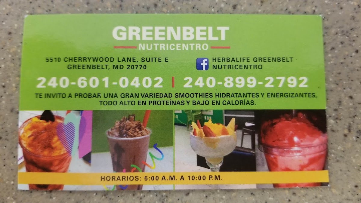 Greenbelt nutricentro Photo Menu 6