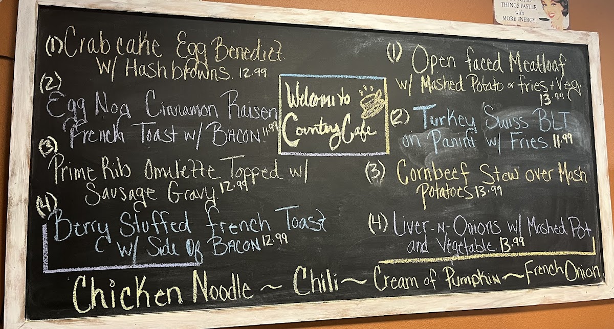 Country Cafe Photo Menu 2