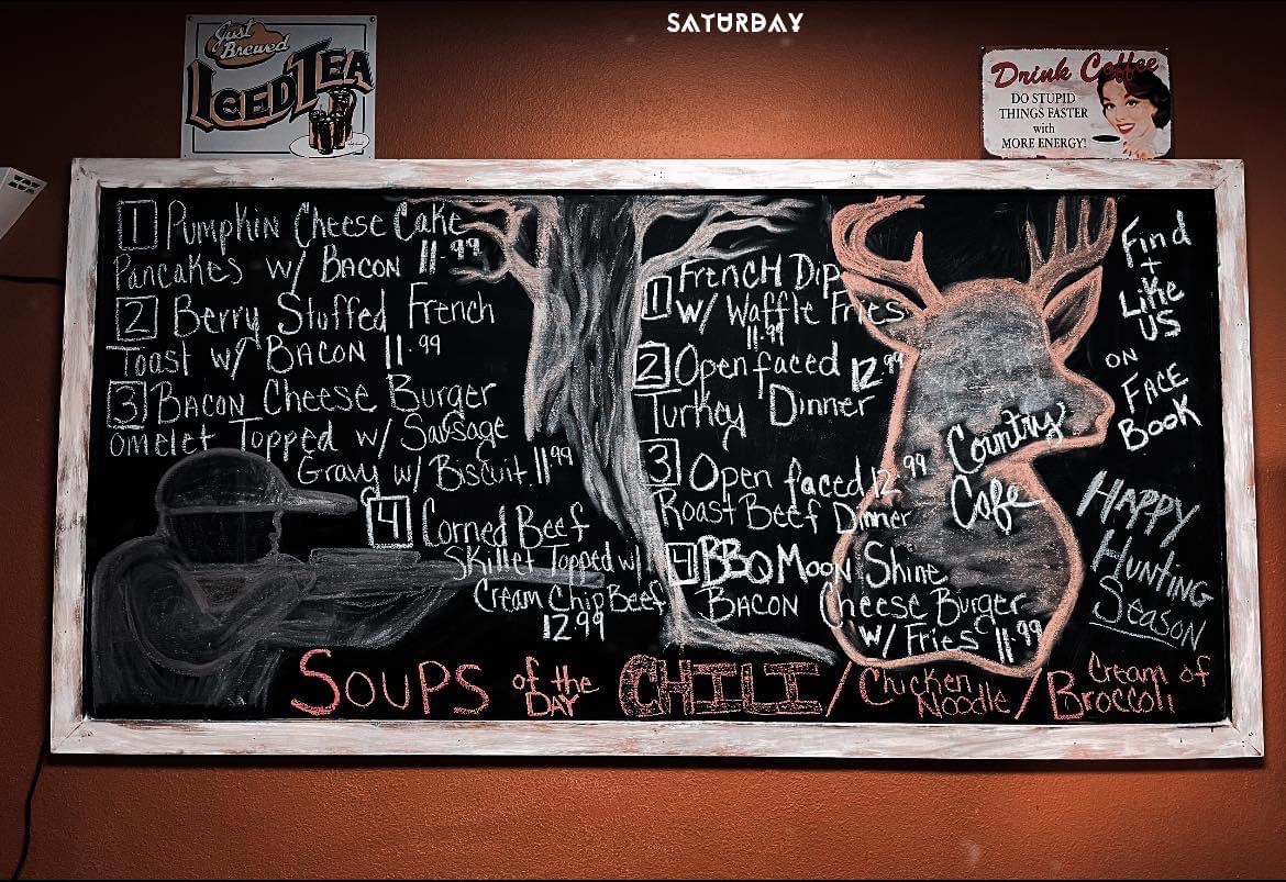 Country Cafe Photo Menu 5