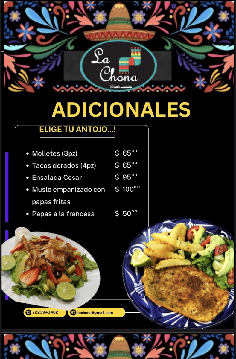 La Chona 'El Sabor Mexicano' Photo Menu 3