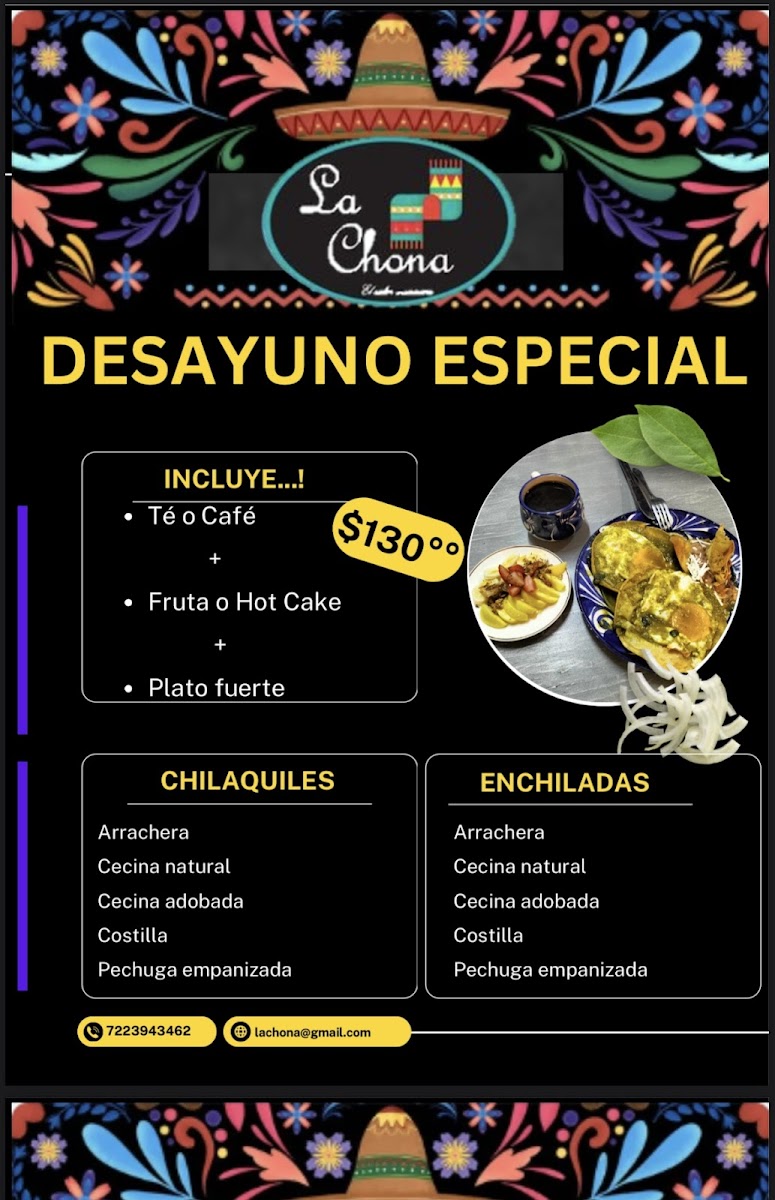 La Chona 'El Sabor Mexicano' Photo Menu 5