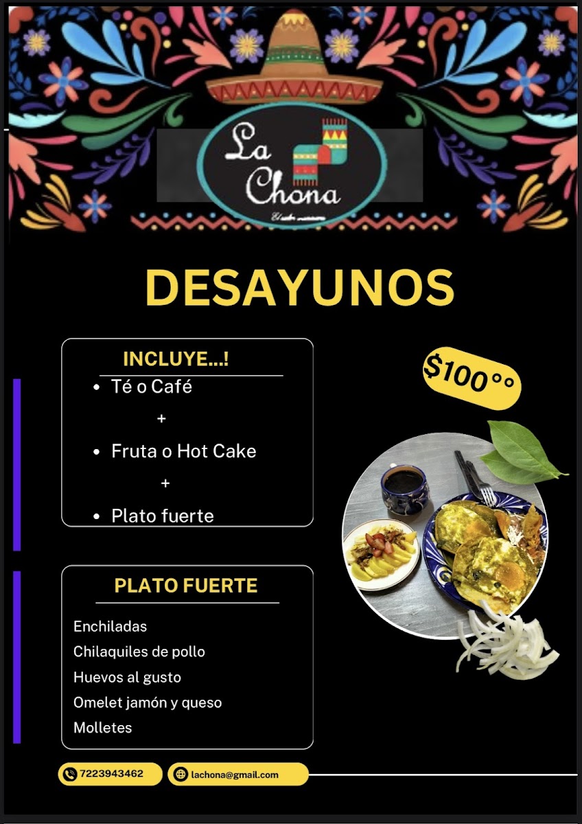 La Chona 'El Sabor Mexicano' Photo Menu 7