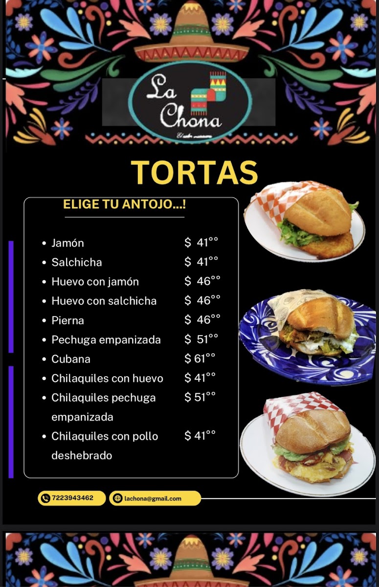 La Chona 'El Sabor Mexicano' Photo Menu 8