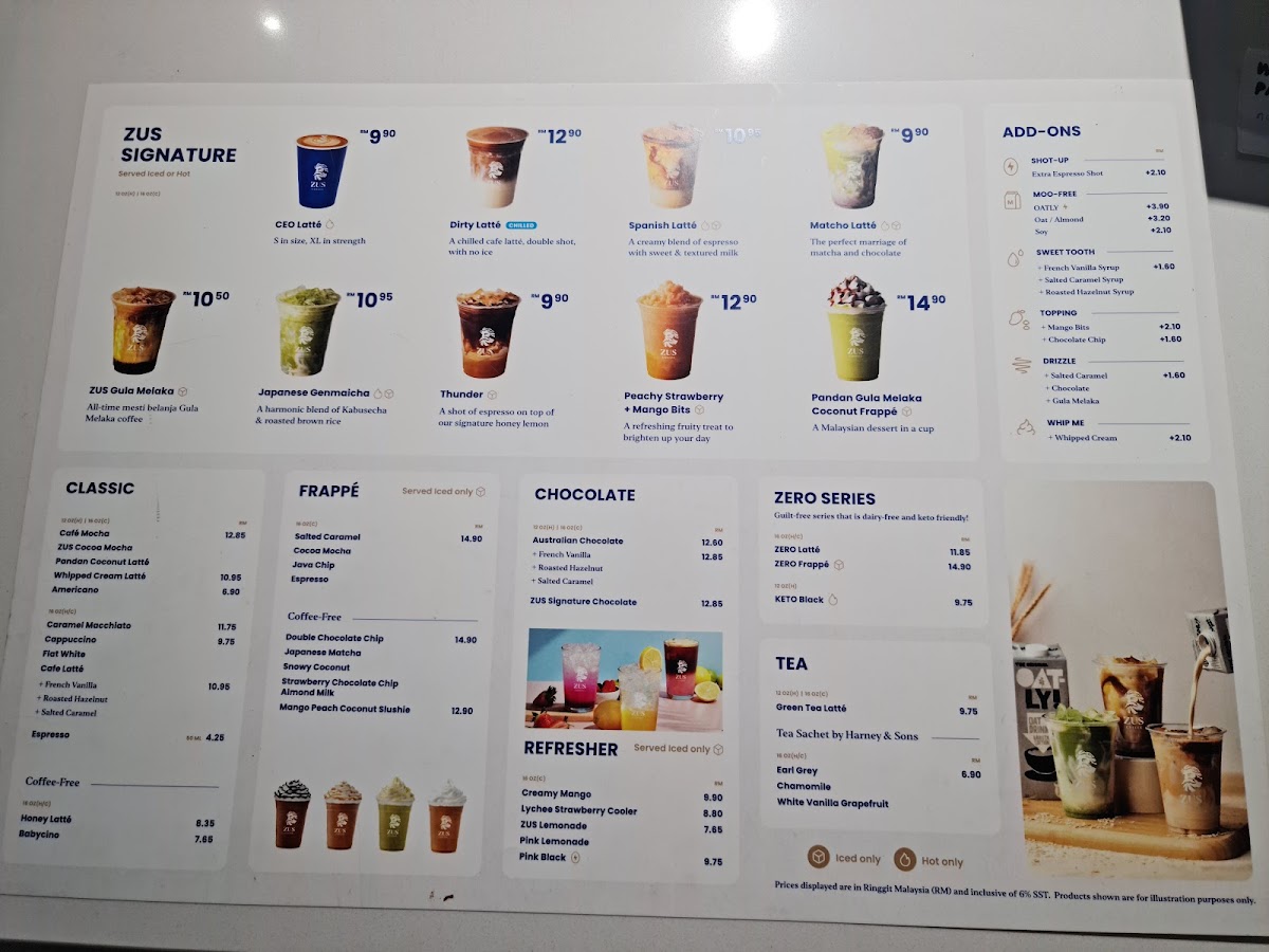 ZUS Coffee - Persiaran Seri Impian, Bukit Mertajam Photo Menu 3