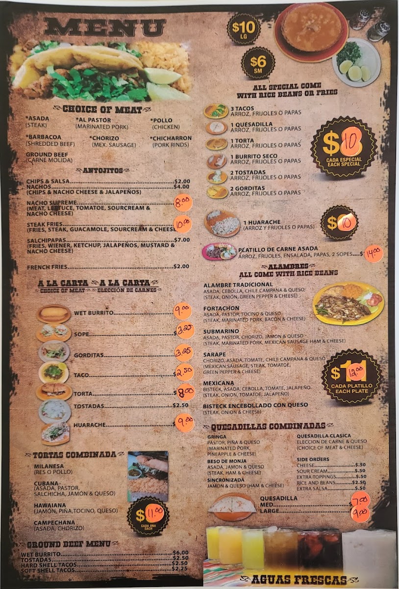 El Torito Asador Photo Menu 7