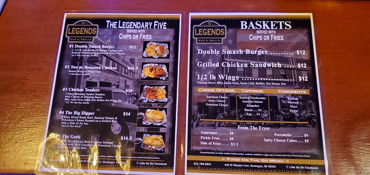 Legends Bar & Grille Photo Menu 8