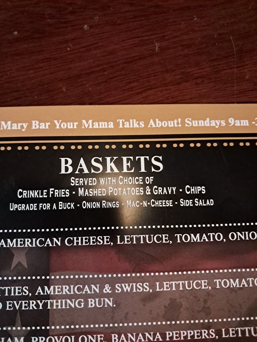 Legends Bar & Grille Photo Menu 9