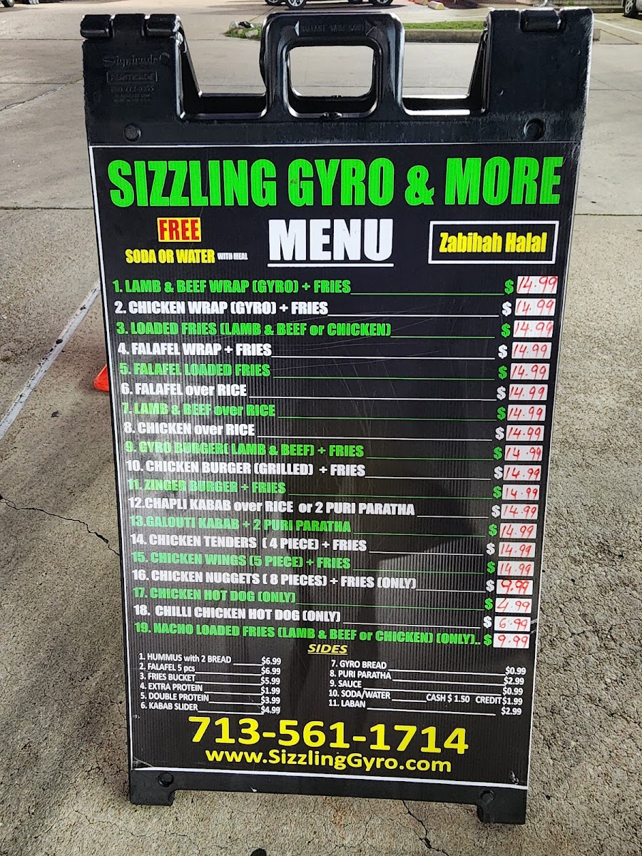 Sizzling Gyro Photo Menu 2