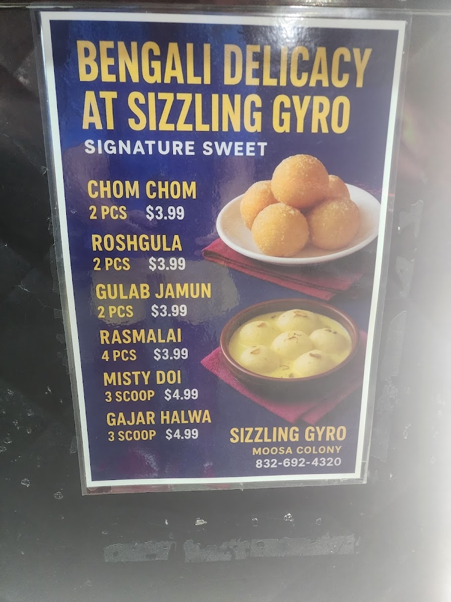Sizzling Gyro Photo Menu 4