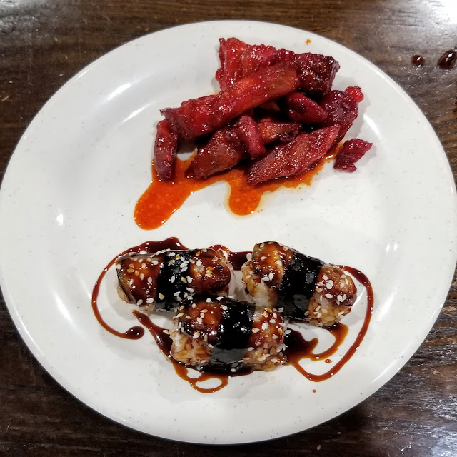 Unagi Eel Sushi and Boneless Spare Ribs