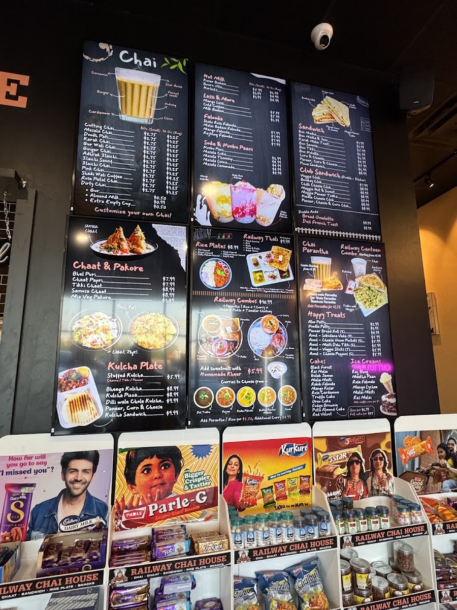 Railway Chai House Airport & Queen Photo Menu 1