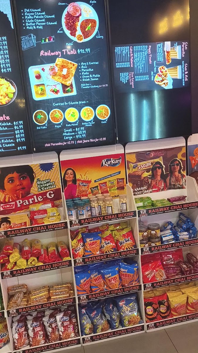 Railway Chai House Airport & Queen Photo Menu 3