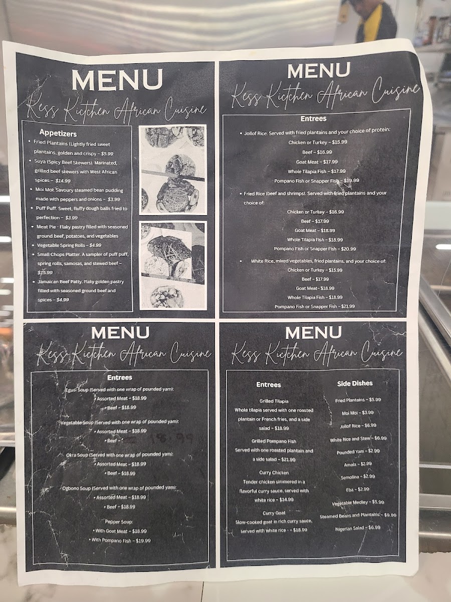 Kess Kitchen African Cuisine Photo Menu 2