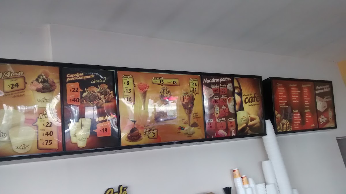 Tento Helados Photo Menu 1