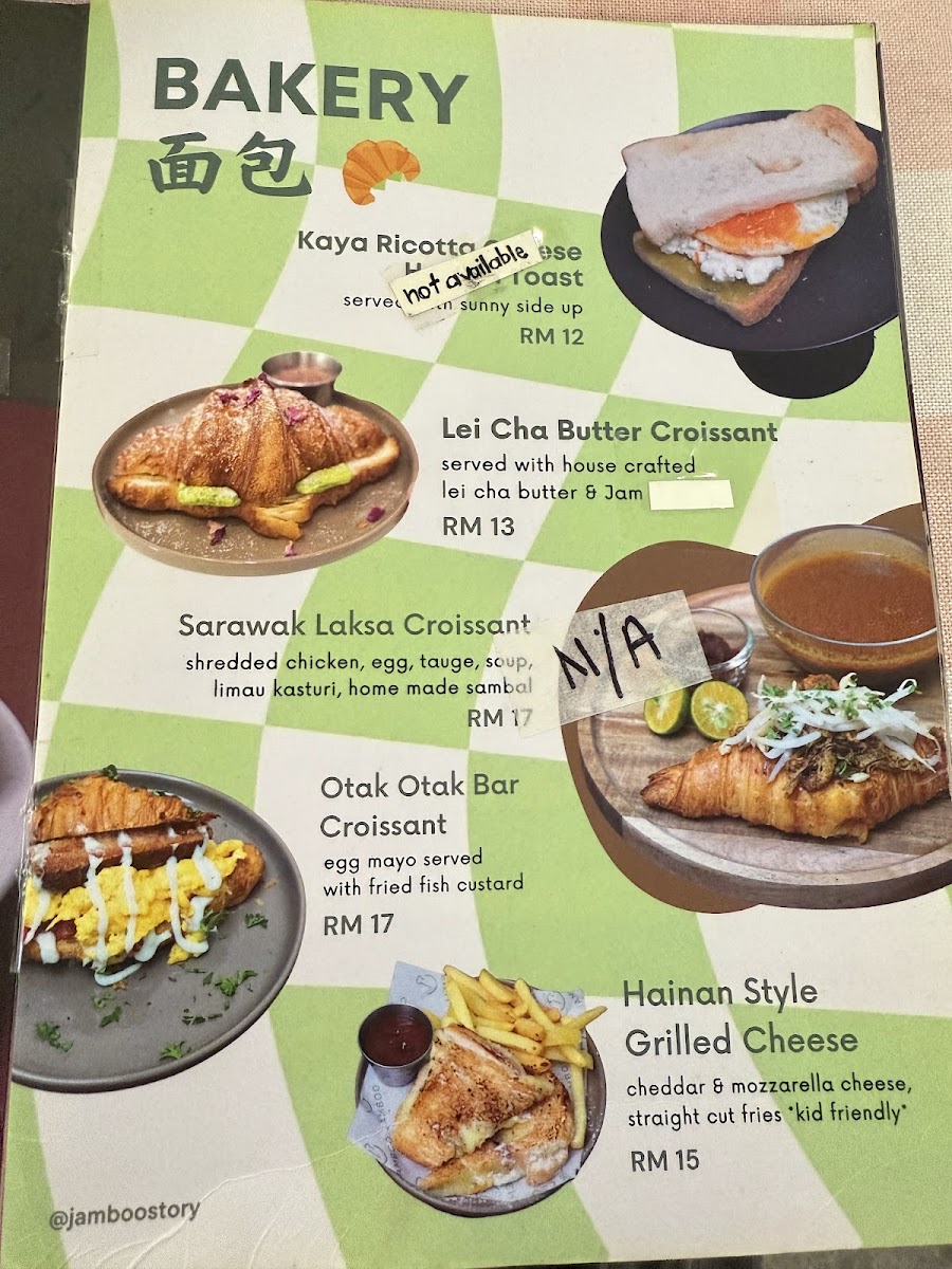Jamboo Cafe KL Photo Menu 1