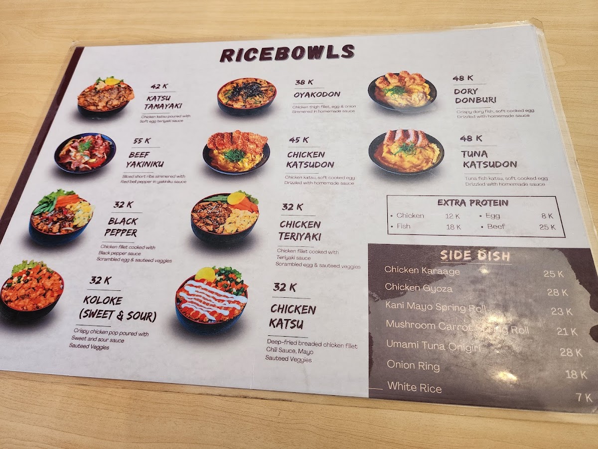 Sooki Ricebowl Photo Menu 3
