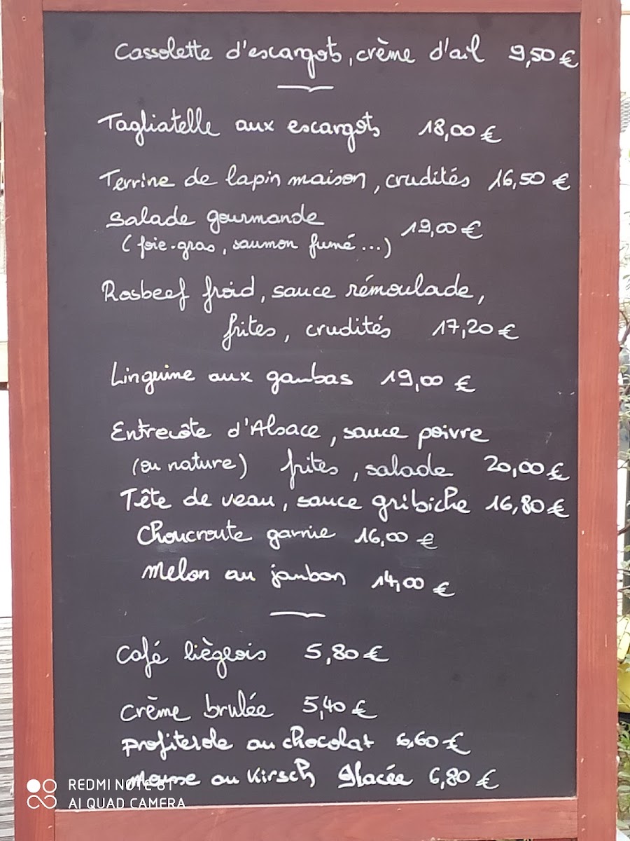 Restaurant Au Chaudron Photo Menu 4