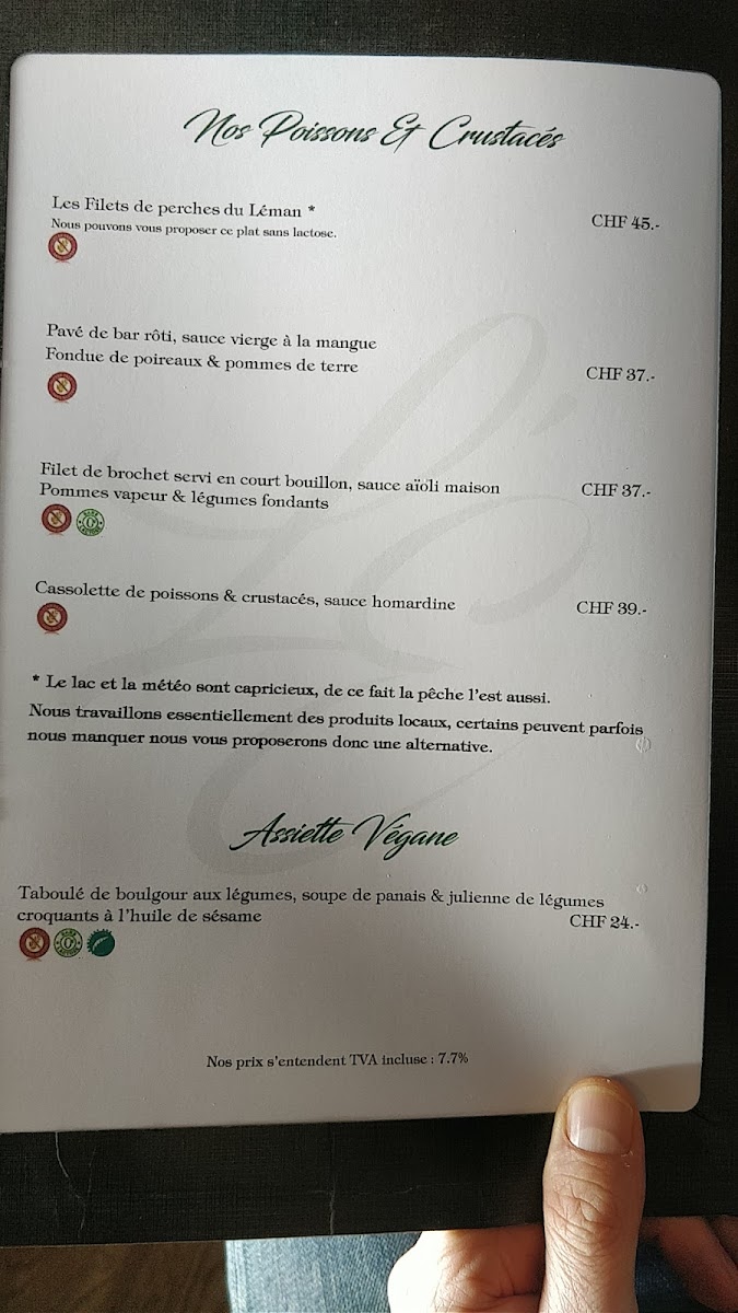 Auberge de L’Esplanade Photo Menu 3