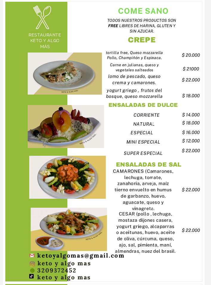 Keto y Algo Más Photo Menu 1