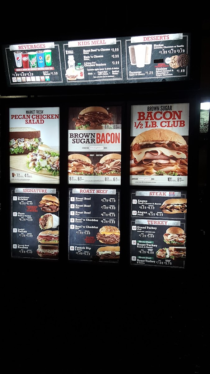 Arby's Photo Menu 1