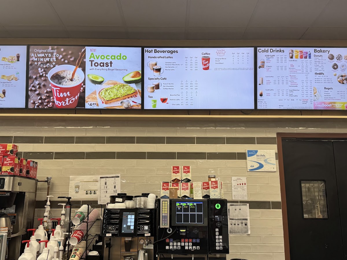Tim Hortons Photo Menu 1