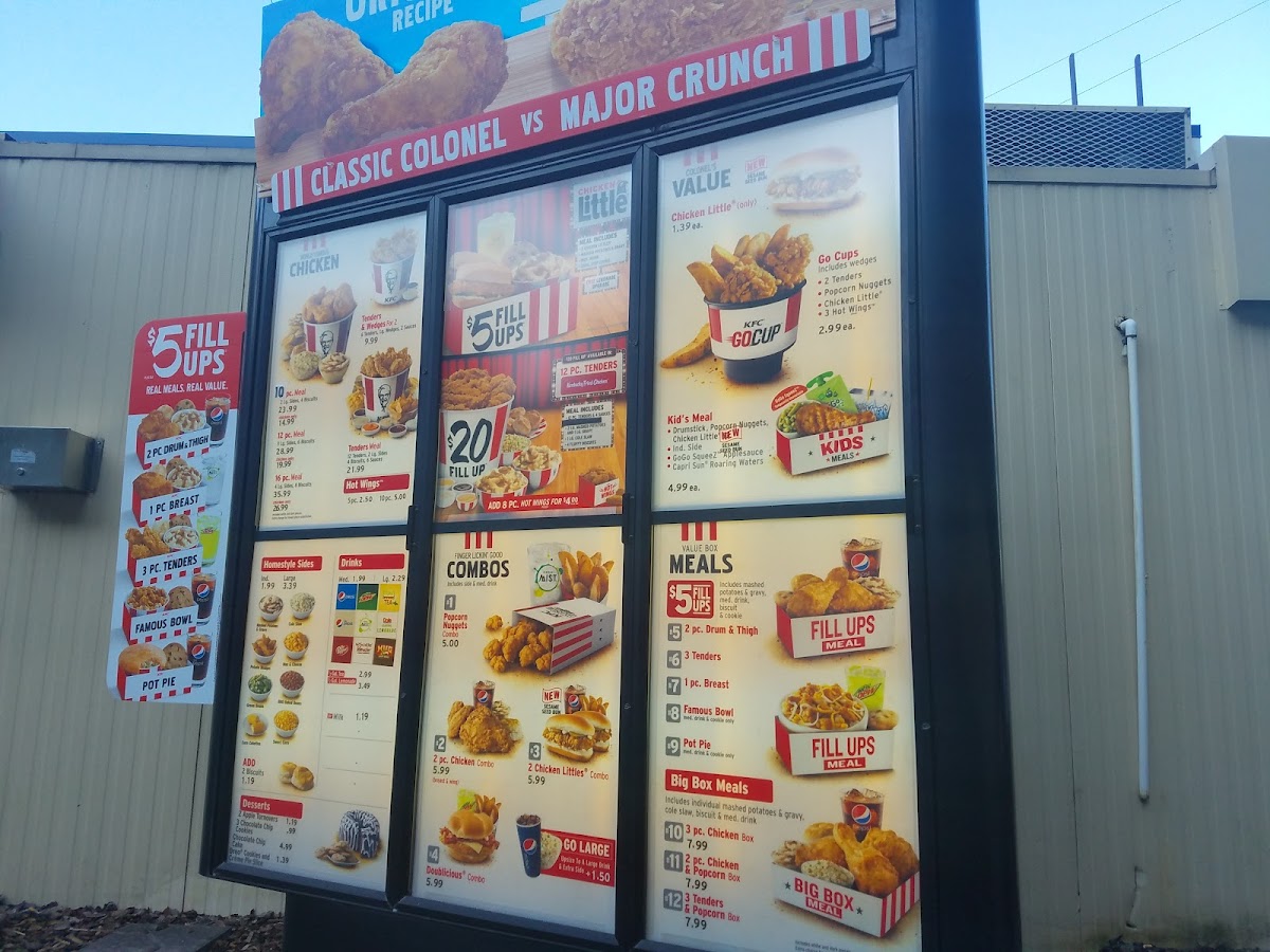 KFC Photo Menu 2