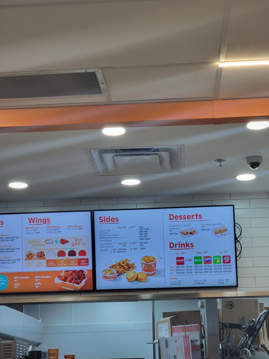 Popeyes Louisiana Kitchen Photo Menu 4