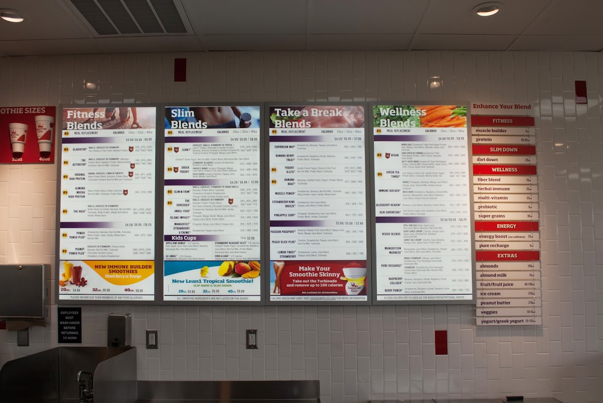 Smoothie King Photo Menu 4