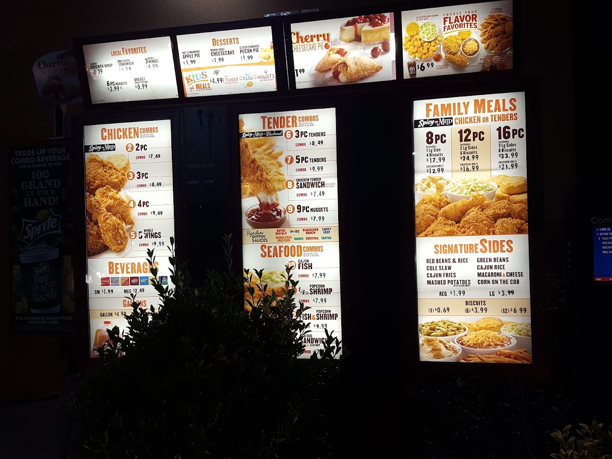 Popeyes Louisiana Kitchen Photo Menu 10