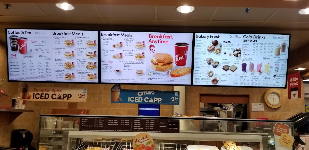 Tim Hortons Photo Menu 2
