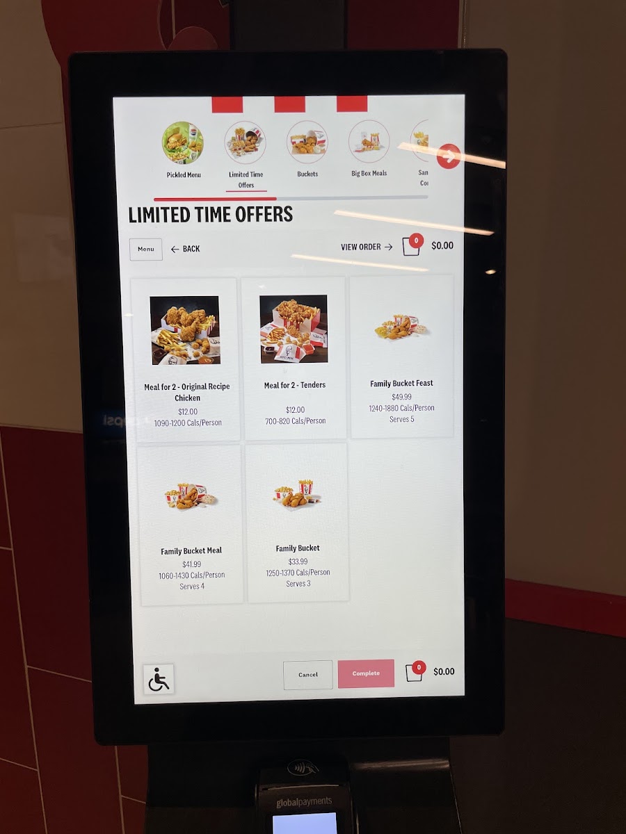 KFC Photo Menu 1