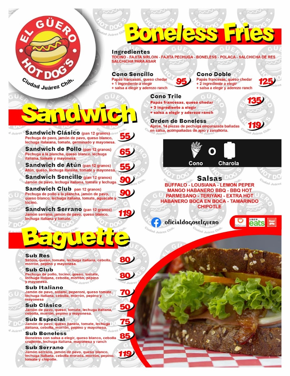 Hot dogs el güero Photo Menu 2