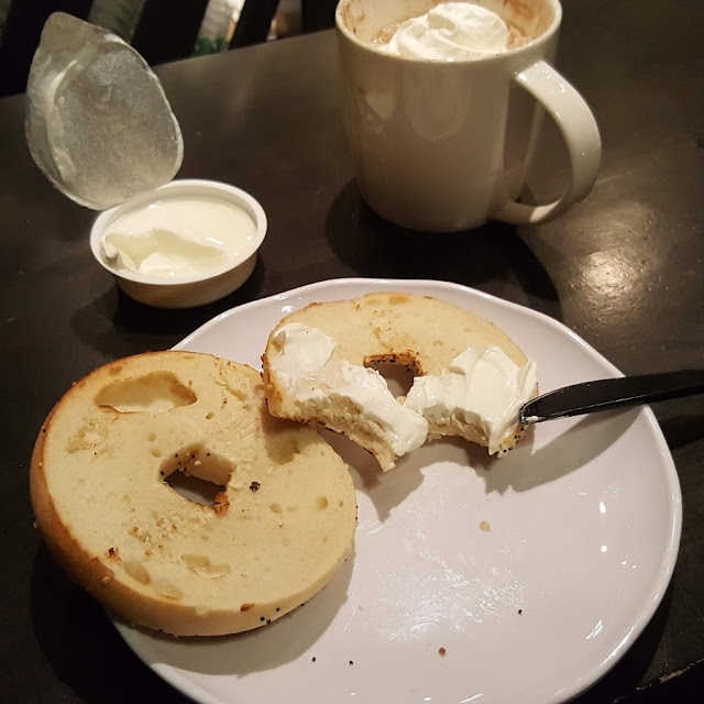 Hot Bagel and Cream Cheese
