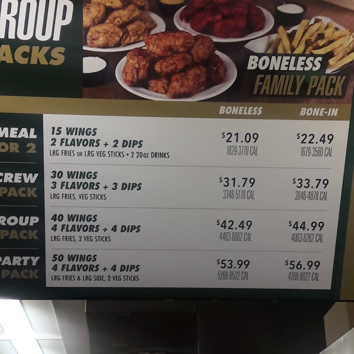 Wingstop Photo Menu 2