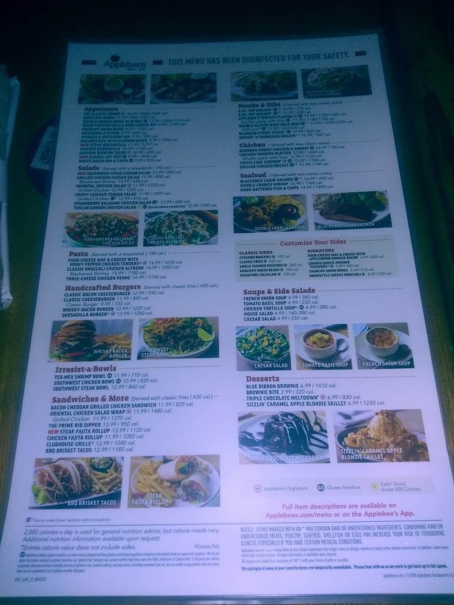 Applebee's Grill + Bar Photo Menu 5