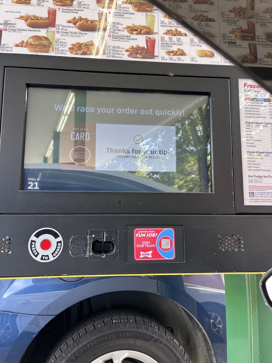 Sonic Drive-In Photo Menu 5